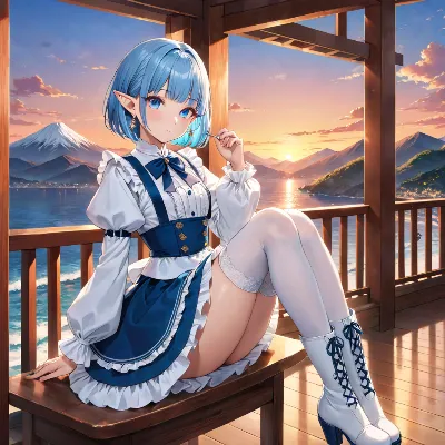 夕暮れ