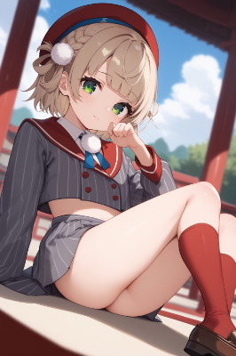 お座り　ういちゃん