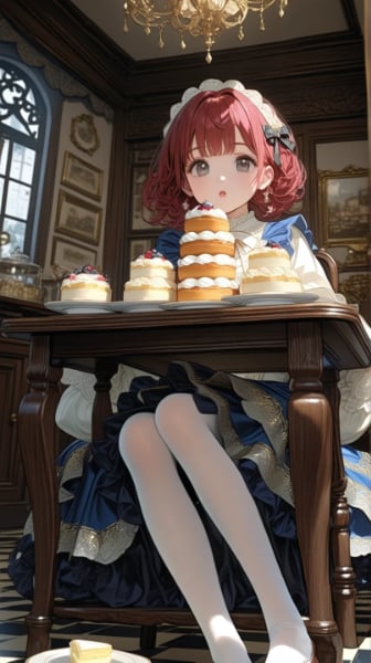 「このケーキ、何だかどこか遠い国のデザートみたいな気がするわ。食べてみると、異国の香りがするもの」