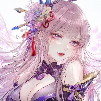 花冠を纏う紫髪の少女