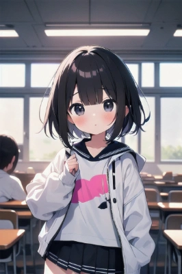 黒髪ショートの女の子