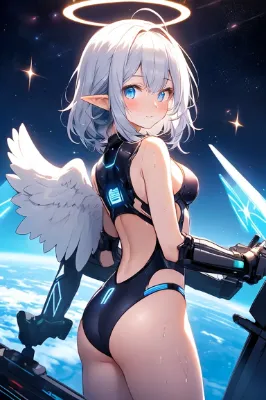 宇宙を漂う女神さま