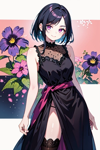 大人な黒髪セミロング女性！！（17枚）