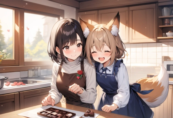 桜子さんとコン子・バレンタイン