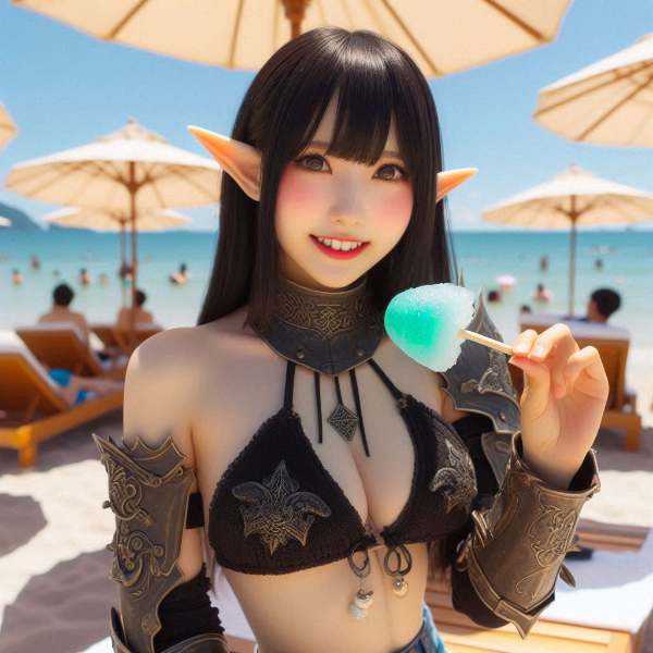 エルフの戦士の休暇