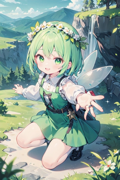 シルフィと花輪