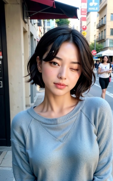 不器用なウインク