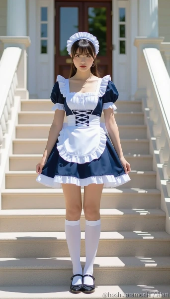 影の階段 ― 紺メイドと鋭い視線