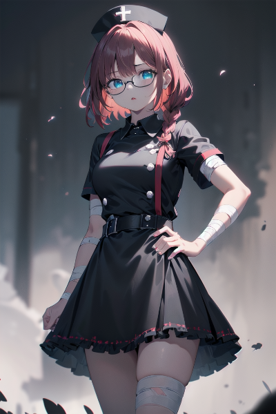 ゴスロリナースな赤毛のメイド長