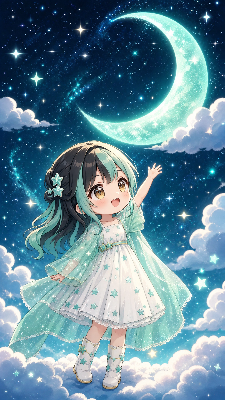 10/18 月とミントちゃん🌱