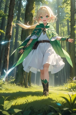 新緑の森のエルフさん