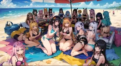 みんなで一緒に海に行く