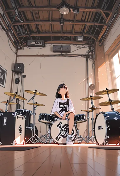 夕陽の音楽室で響くリズム