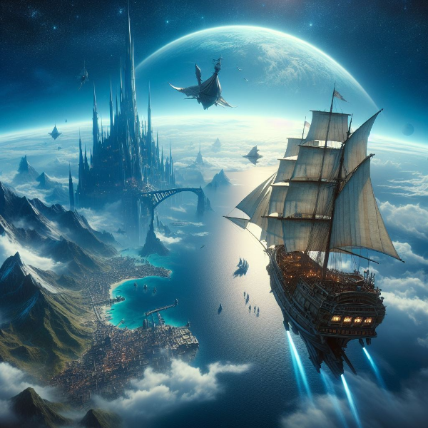 ファンタジー世界の飛行帆船２