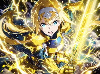 剣で戦う迫力あるカッコいいアリス！！