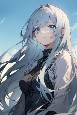 銀髪の少女