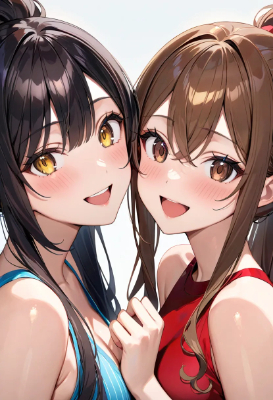 仲良し（うちの娘と友達）