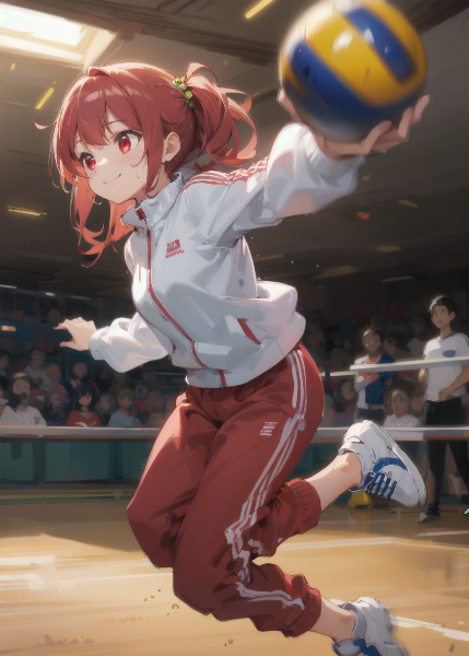 \"赤い\"女の子とドッジボール！２