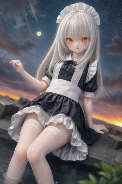 【メイド少女と秘境の温泉】