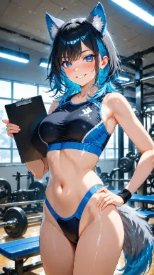 🐺 もしも淫女ジムトレーナー 〜マンツーマンで鍛えるぞ！〜🏋️‍♀️