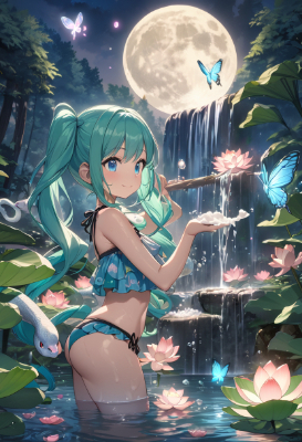 白蛇と美少女