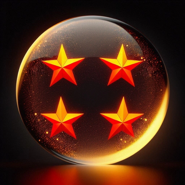 闇に輝く龍の玉