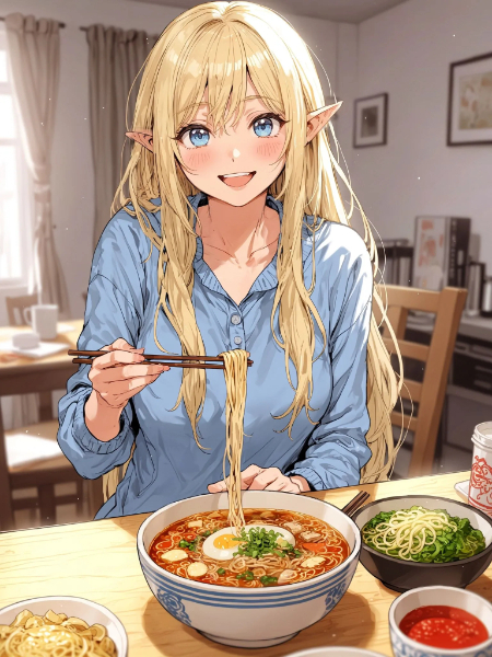 〆の朝ラー♡（「即席ラーメンの日」）