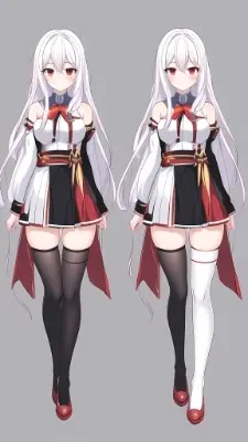 白髪女の子立ち絵