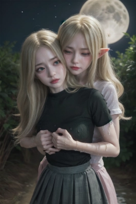 エルフ　生娘　夜道　背後になんかいたああのサムネイル