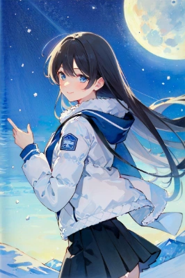 月がきれいだね