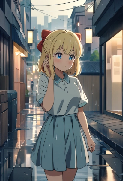 雨降ってきたな・・・傘ないな・・・