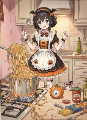 茹で時間を間違えるドジっ娘