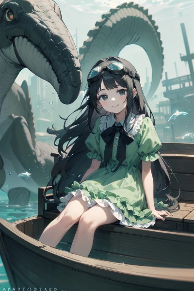 太古の竜のUMA（なんとなくネス湖っぽいver.）