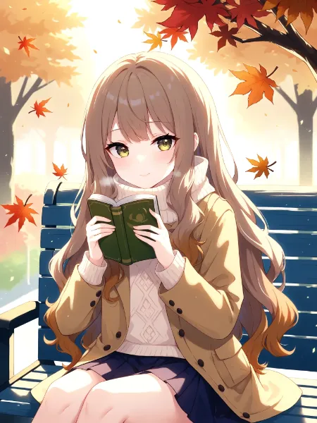 秋風に舞うページ