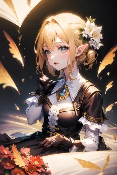 黄金の羽舞うお嬢様