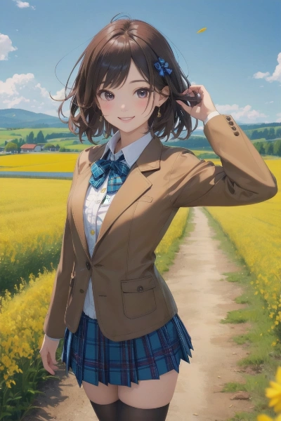 春の花畑