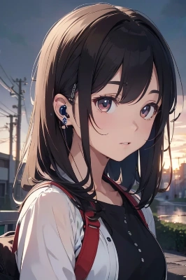 顔は可愛いのに、イヤホン、、、