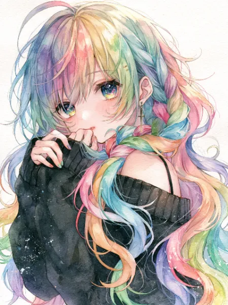 虹色の髪に宿る星屑の願い。