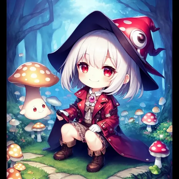 きのこの魔女、森を行く