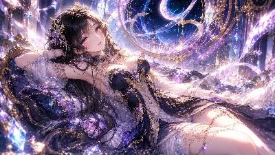 星空の宮殿で輝く美しき王女