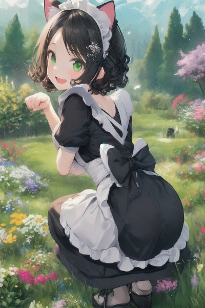 黒猫メイドさん②