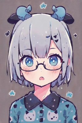 サイ柄のシャツの女の子