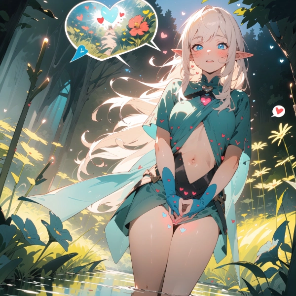 エルフさんが何か言ってるけどわからない