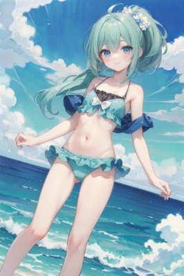水着娘。