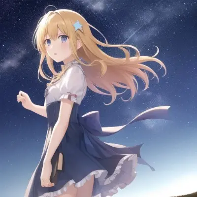 星空の中