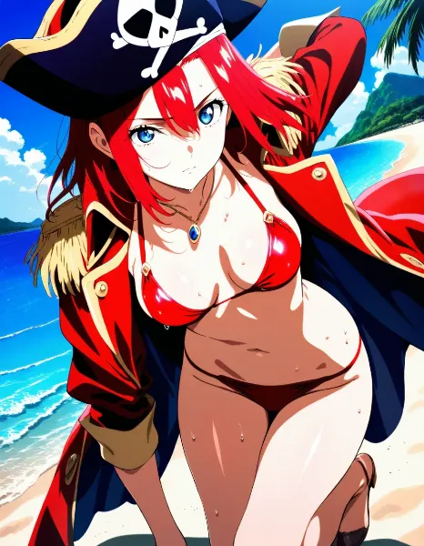 無人島に流れ着いた海賊