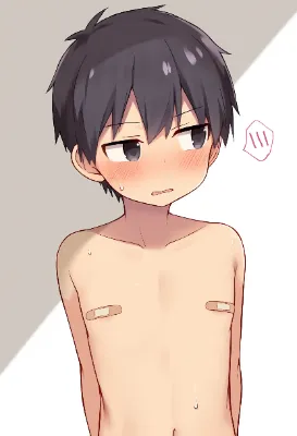 乳首ばんそうこう男子