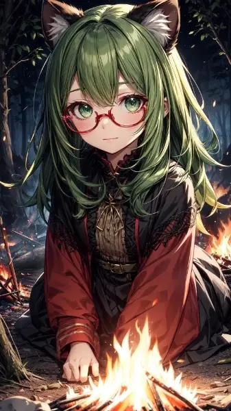 緑髪のお姉さん