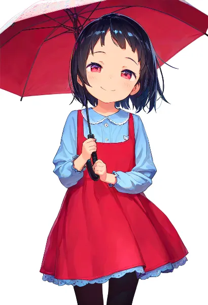 赤い傘の下の秘密の約束