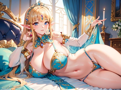 巨乳のエルフ
